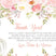 Girls pink little pumpkin baby shower thank you cards watercolor fall design