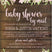 Girls pink rustic baby shower by mail invitations