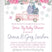 Girls pink winter drive by baby shower invitation