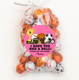 Girls sports birthday sticker