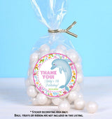 Girls under the sea gift labels