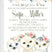 Girls winter animal baby shower invitations snowy rustic theme
