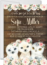 Girls winter arctic animal baby shower invitations