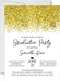 Gold Graduation Party Invitations