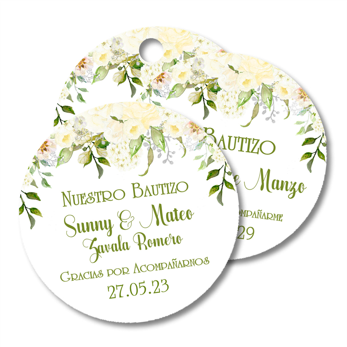 Green Nuestro Bautizo Reception Favor