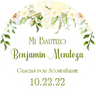 Green mi bautizo baptism stickers