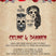 Hallowedding invitation featuring decorative skull artwork and gothic floral accents