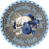Little Boo Skull Halloween Baby Shower Stickers