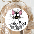 Halloween bat baby shower sticker for boys