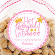 Her Royal Fiveness 5th birthday princess sticker with crown and wand