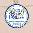 His Royal Fiveness 5th birthday prince sticker with crown and wand