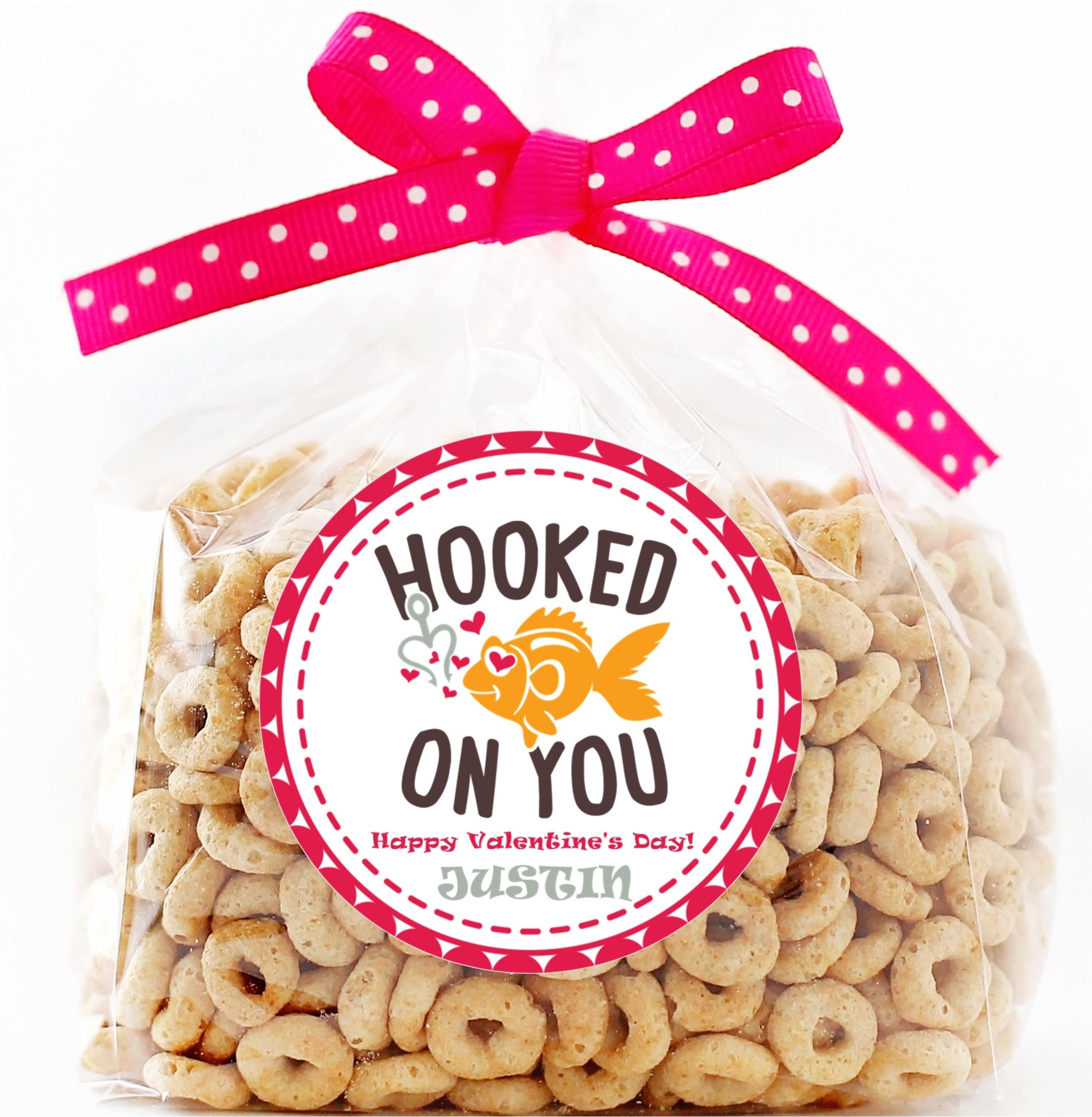 Hooked On You Valentine's Day Stickers