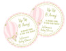 Hot Air Balloon Baby Shower Stickers Or Favor Tags
