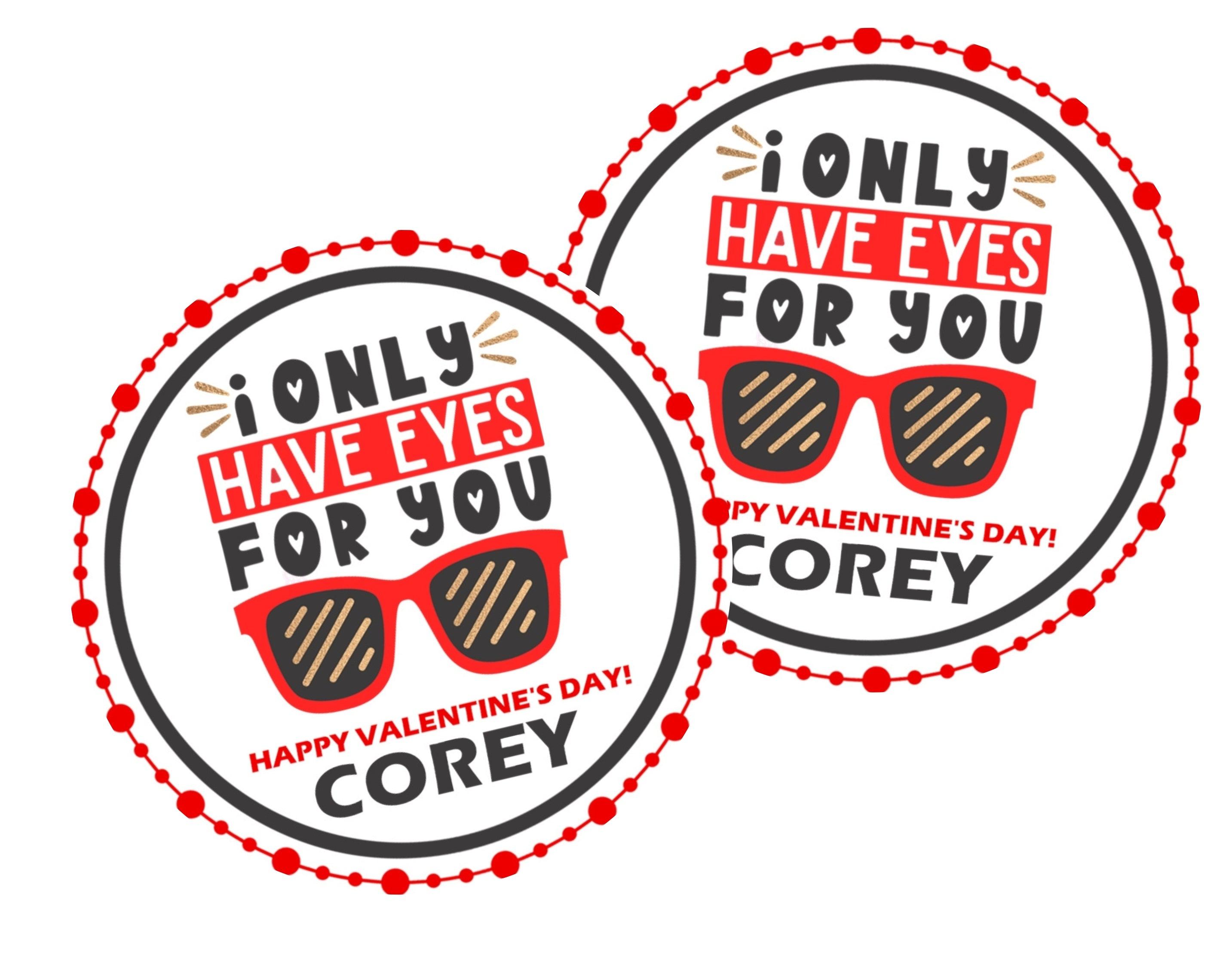 I Only Have Eyes For You Valentine's Day Stickers