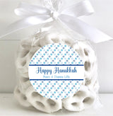 Jewish holiday stickers featuring blue and white stars