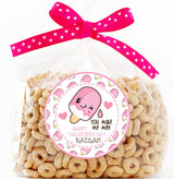 Kawaii popsicle Valentine sticker for kids favors