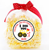 Kids classroom construction Valentine sticker design