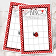 Ladybug Baby Shower Bingo Cards