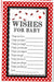 Ladybug Baby Shower Wish Cards