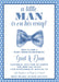 Little Man Bow Tie Baby Shower Invitations