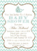 Little Whale Baby Shower Invitations