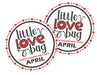 Love Bug Valentine's Day Stickers