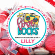 Love Rocks boombox Valentine sticker