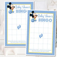 Mickey Mouse Baby Shower Bingo Cards