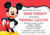 Mickey Mouse Baby Shower Invitations