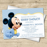 Mickey Mouse Baby Shower Invitations