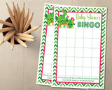 Modern cactus baby shower bingo instant download