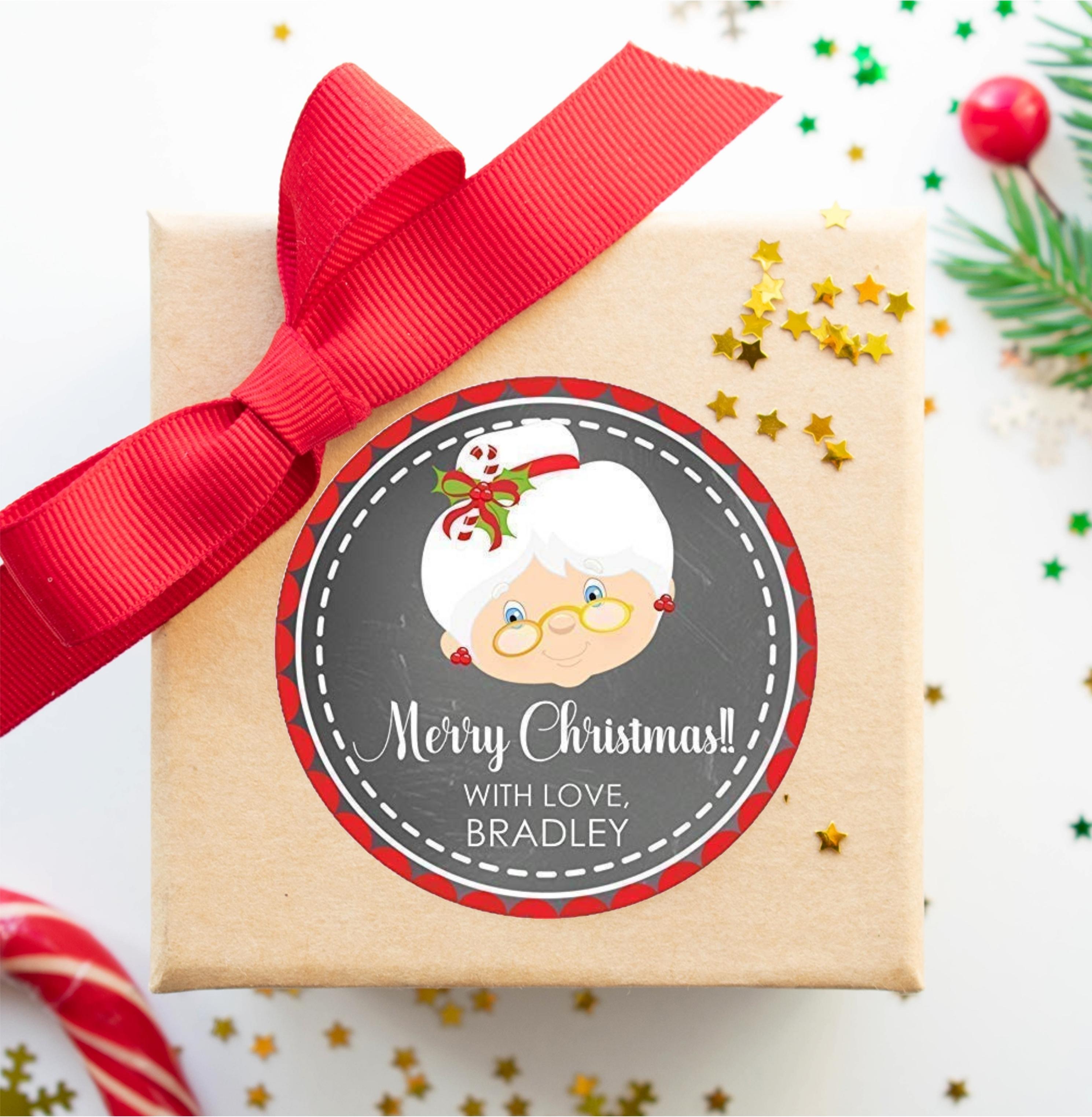 Mrs. Claus Christmas Stickers