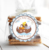Neutral Noah’s Ark baby shower sticker