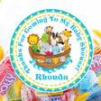 Boys Noah’s Ark baby shower sticker
