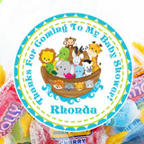 Boys Noah’s Ark baby shower sticker