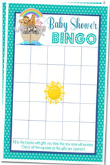 Noah's Ark Baby Shower Bingo Cards