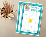 Noah's Ark Baby Shower Bingo Cards