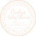 Peach girls starfish nautical baby shower sticker