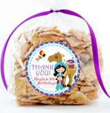 Personalized Arabian Nights party favor label for kids