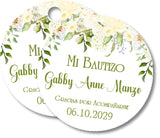 Personalized Spanish baptism sticker design