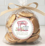 Personalized baking mixer favor label