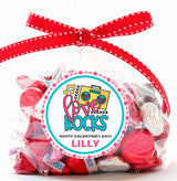 Personalized boombox Valentine tag