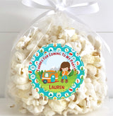 Personalized camper trailer birthday sticker