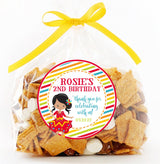 Personalized fiesta sticker with stitched border