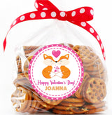 Personalized fox Valentine favor