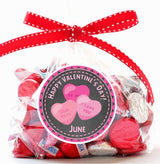 Personalized heart theme Valentine sticker