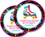 Personalized skate sticker with bright colors