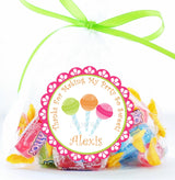 Personalized sweet party lollipop label