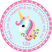 Personalized unicorn party favor sticker
