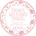 Personalized wild and three party favor sticker
